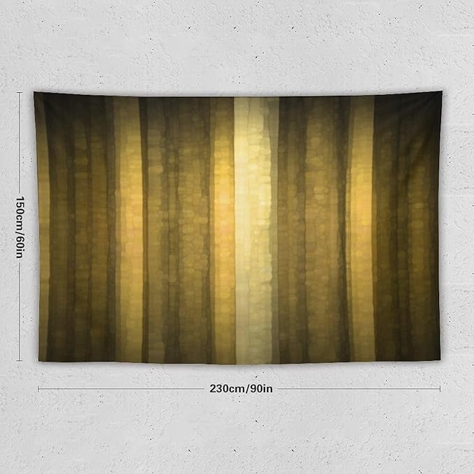 ZhiRain Gold Ombre Tapestry Wall Hanging Abstract Modern Luxury Cool Glass Texture Gold Tapestries Home Decor for Living Room Bedroom Apartment Farmhouse Dorm 60"x90"