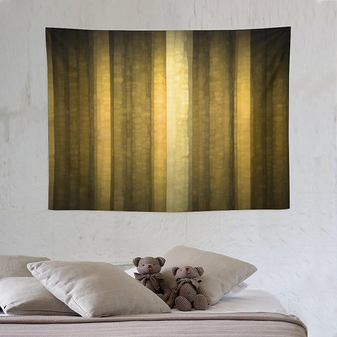 ZhiRain Gold Ombre Tapestry Wall Hanging Abstract Modern Luxury Cool Glass Texture Gold Tapestries Home Decor for Living Room Bedroom Apartment Farmhouse Dorm 30"x40"