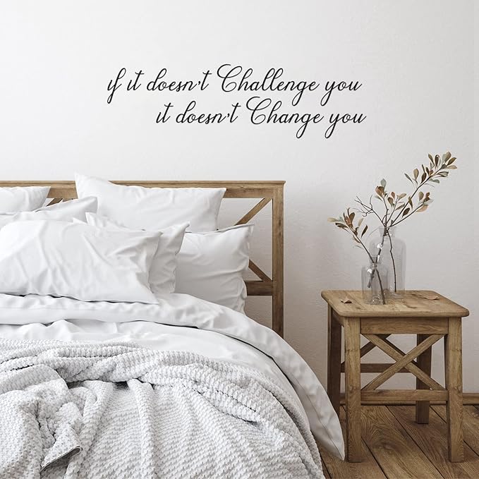 7 Pcs Inspirational Vinyl Wall Decals Motivational Quotes Peel and Stick Removable Positive Saying Affirmation Stickers for Office Mirror Home Bathroom