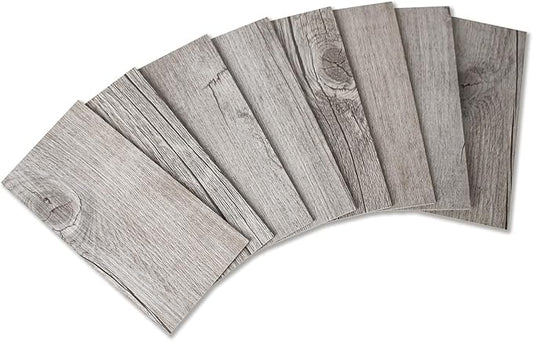 Yipscazo Peel and Stick backsplash 3 x 6 Inches 3D PVC Composite Wall Tile Stick on Backsplash Tile for Kitchen Bathroom, Laundry Room, Fireplace(Gray Rustic, 160 Pieces)