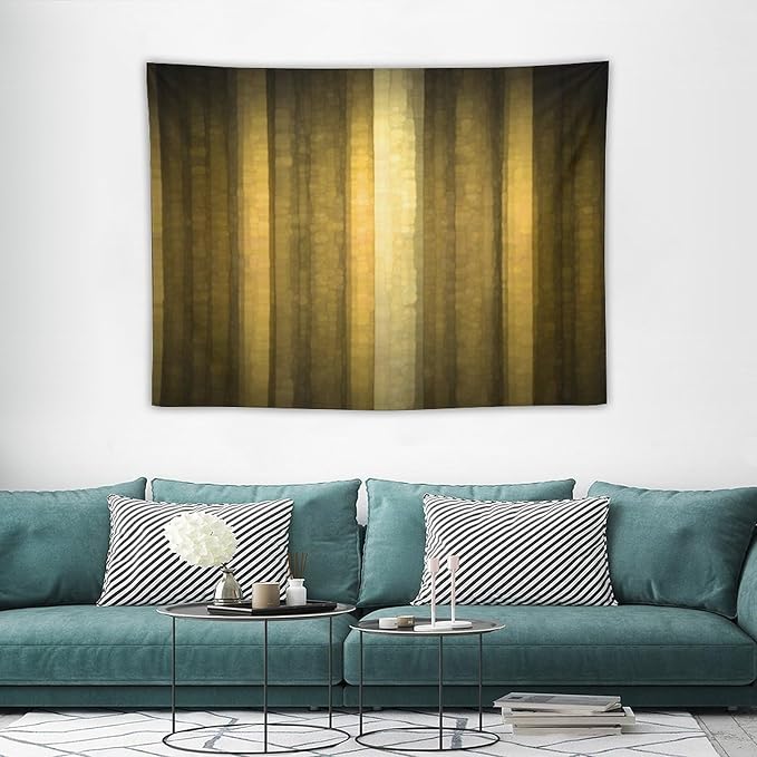 ZhiRain Gold Ombre Tapestry Wall Hanging Abstract Modern Luxury Cool Glass Texture Gold Tapestries Home Decor for Living Room Bedroom Apartment Farmhouse Dorm 30"x40"