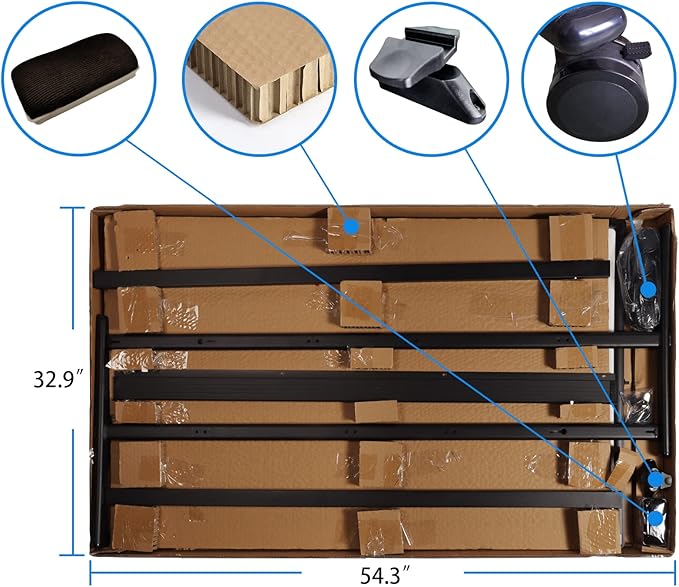 32x48 Inches Industrial-Grade Mobile Dry Erase Whiteboard with Lockable Rolling Stand - Double-Sided Magnetic Whiteboard, Height & Angle Adjustable for Office, Classroom & Workshop Black