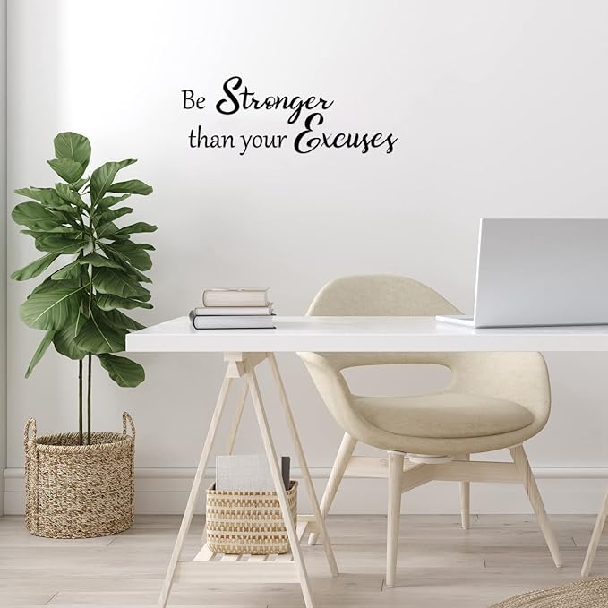7 Pcs Inspirational Vinyl Wall Decals Motivational Quotes Peel and Stick Removable Positive Saying Affirmation Stickers for Office Mirror Home Bathroom