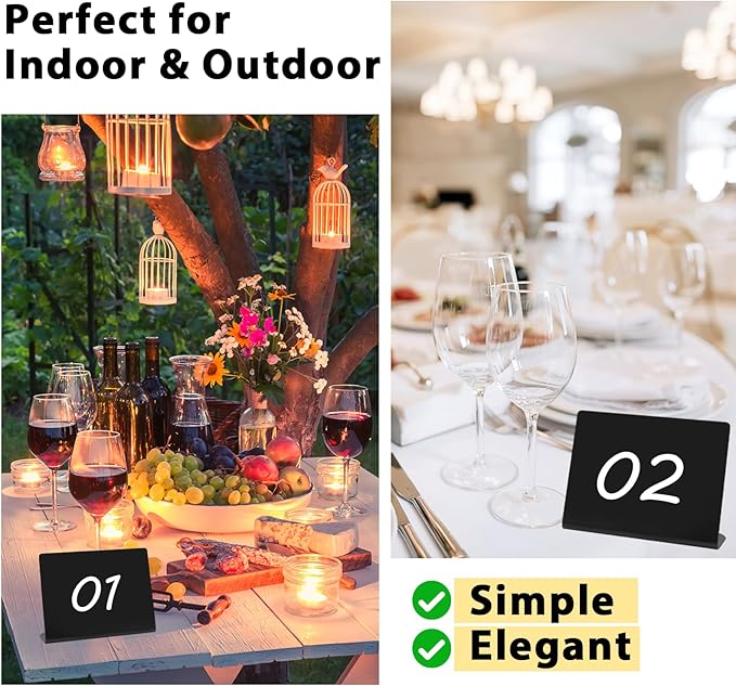 12 Pcs Mini Chalkboard Signs, 4"x3" Reusable PVC Food Labels for Party Buffet, Small Table Place Cards, Durable Chalk Board Signs for Tables, Birthday, Weddings, Bakery, Event Decoration (L Shape)