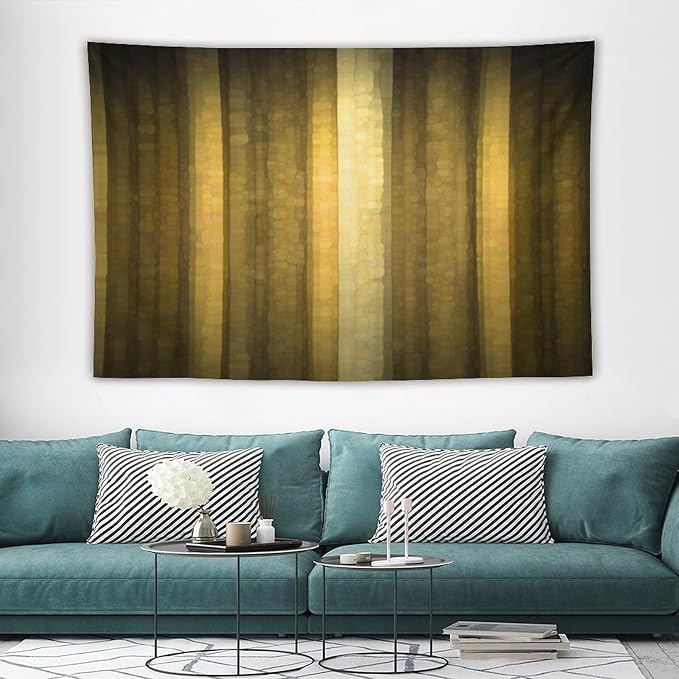 ZhiRain Gold Ombre Tapestry Wall Hanging Abstract Modern Luxury Cool Glass Texture Gold Tapestries Home Decor for Living Room Bedroom Apartment Farmhouse Dorm 60"x90"
