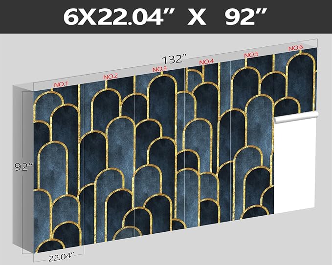 XMPMBM-Gold Geometrical Textured Fabric Wallpaper Abstraction Dark line Living Room Bedroom Bathroom Wall Mural-W 132" X H 92"（93 Square Foot）