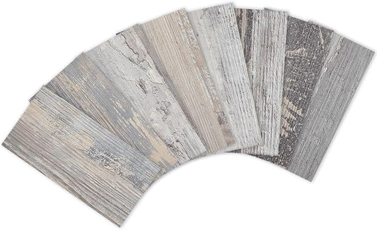 Yipscazo Peel and Stick backsplash 3 x 6 Inches 3D PVC Backsplash Wall Tile, Stick on Backsplash Tile for Kitchen Bathroom, Laundry Room, Fireplace(Light Wood, 32 Pieces)