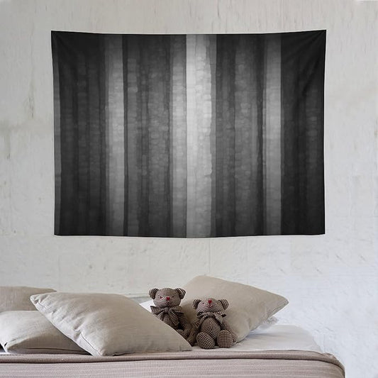 ZhiRain Black Grey Tapestry Wall Hanging Cool Glass Texture Ombre Abstract Modern Elegant Tapestries Home Decor for Living Room Bedroom Apartment Farmhouse Dorm 30"x40"