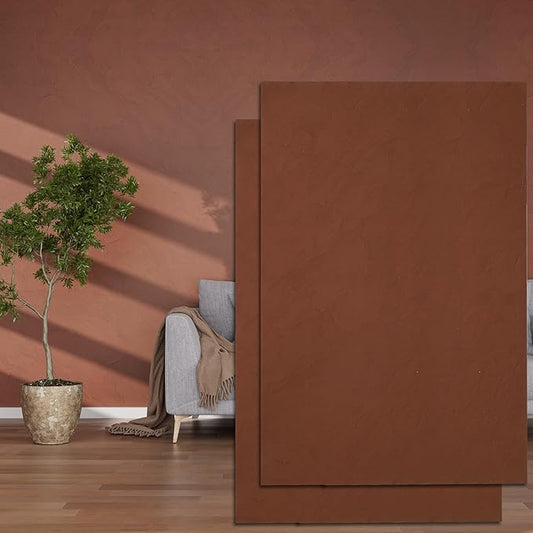 3D Wall Panels - 4PCS 47.2"x23.6" Faux Stone Wall Covering - MCM Modified Clay Material for Home Art, Accent Brick, Modern Exterior/Interior Decoration, Covering 31 sq.ft Slate Coffee Color