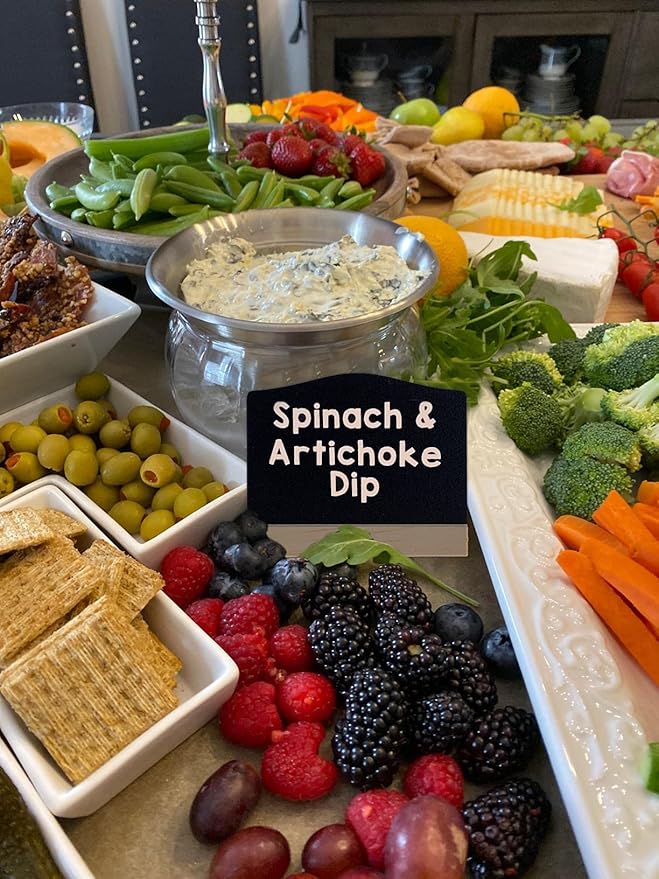 10 Pcs Reusable Mini Chalkboard Signs with Easel Stand for Food Labels, Double-Sided Use Message Board Signs, Weddings Place Cards, Birthday Parties, Table Numbers, Plants, Special Event Decorations