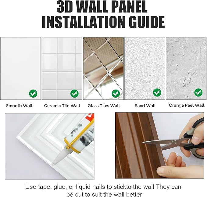 12 Pack PVC Ceiling Tiles 19.7"x19.7" – Silver Mirror & Wood Grain 3D Wall Panels for Wall and Ceiling Decoration,Cover 32.3 Sq.Ft – Waterproof,Lightweigh(Dark Brown, Silver)