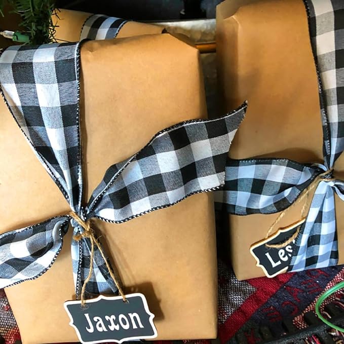 16pcs Mini Wooden Chalkboard Tags with String Black Reusable Small Hanging Chalk Board Sign Mini Erasable Chalkboard Labels for Food Labels Wedding Parties Price Message Tags