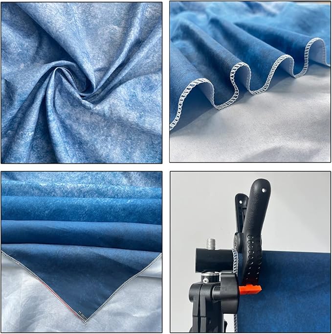 3x5ft Dark Blue Gradient Portrait Photo Backdrops Bright Center Abstract Photography Backdrop for Studio Photo Booth Prop Banner Decor Background