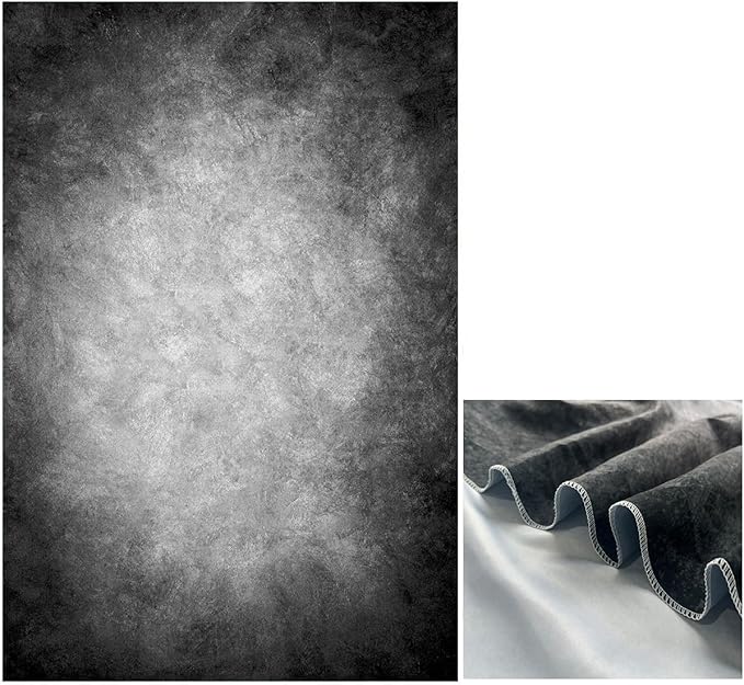 3x5ft Abstract Black Gray Portrait Photography Backdrops Photo Studio Prop Background for Children Adult