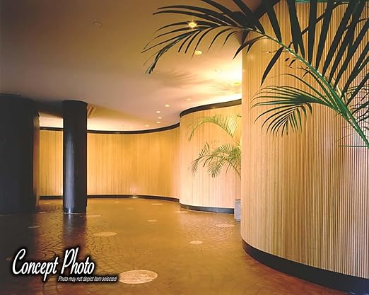 1' x 4' Solid Maple Tambour Sheet with 1" Half Round Slats, Unfinished & Flexible, Bamboo Fiber Reinforced Backer