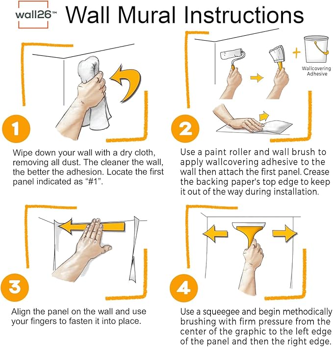 wall26 Wall Sticker/Wall Mural Old Dark Brick Wall Texture Background, Not Peel and Stick, Non-Woven Wallpaper Decorative for Bedroom, Living Room, Office - 96x48 inches