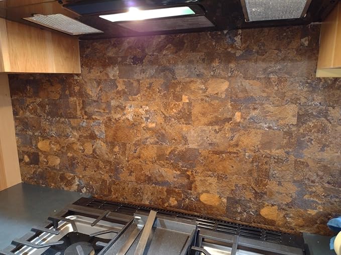 Yipscazo Peel and Stick backsplash 3 x 6 Inches 3D PVC Composite Wall Tile Stick on Backsplash Tile for Kitchen Bathroom, Laundry Room, Fireplace(Rust-Slate, 100 Pieces)