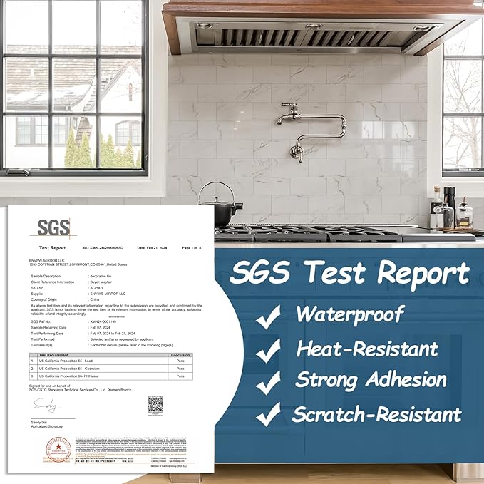 Yipscazo Peel and Stick backsplash 3 x 6 Inches 3D PVC Composite Wall Tile Stick on Backsplash Tile for Kitchen Bathroom, Laundry Room, Fireplace(Polished Carat Gold, 160 Pieces)