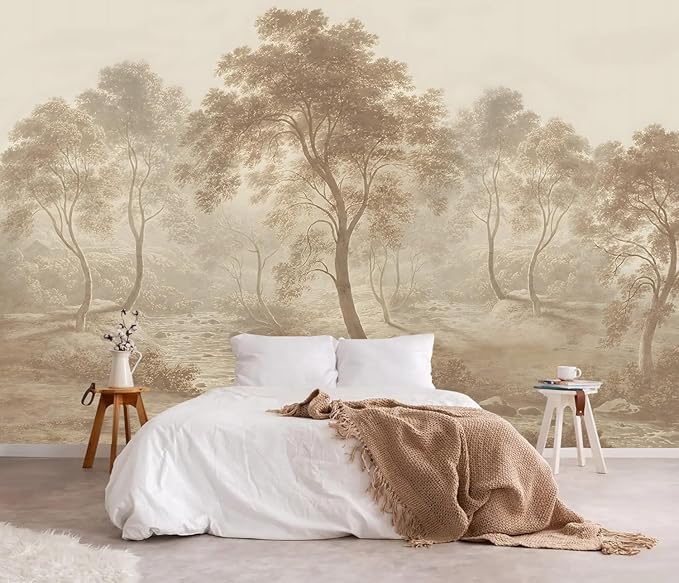 YQWDMX - Peel and Stick Vintage Forest Wallpaper Tropical Jungle murals for Bedroom ZY10 L