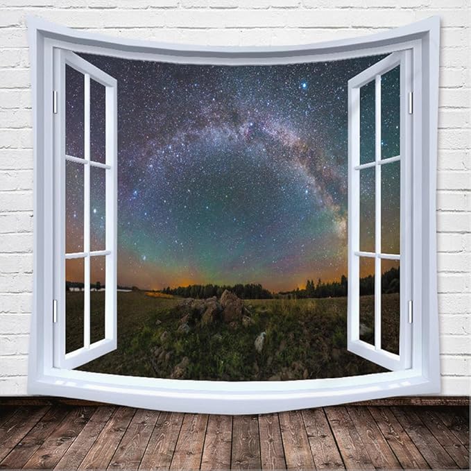 XIUYINHS Nature Forest Tapestry,Scenery Wall Tapestries,Mountain Tree Tapestry,for Home Office Dorm Indoor and Outdoor Decoration Large Size 59"(W) x59(L) GTCH(72)