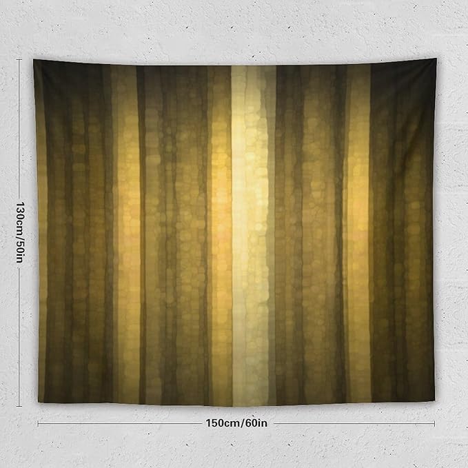 ZhiRain Gold Ombre Tapestry Wall Hanging Abstract Modern Luxury Cool Glass Texture Gold Tapestries Home Decor for Living Room Bedroom Apartment Farmhouse Dorm 50"x60"