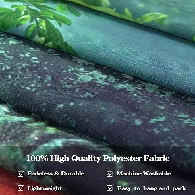 Zussun Fantasy Forest Tapestry Green Fairy Magical Tree of Life Tapestries for Bedroom Aesthetic Nature Plant Mushroom Butterfly Elves Wall Tapestry for Living Room Dorm (60" x 44")