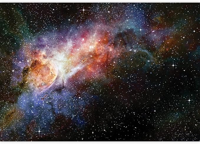 wall26 Beautiful Multicolored Galaxy Wall Mural, Removable Sticker, Home Decor - 66x96 inches
