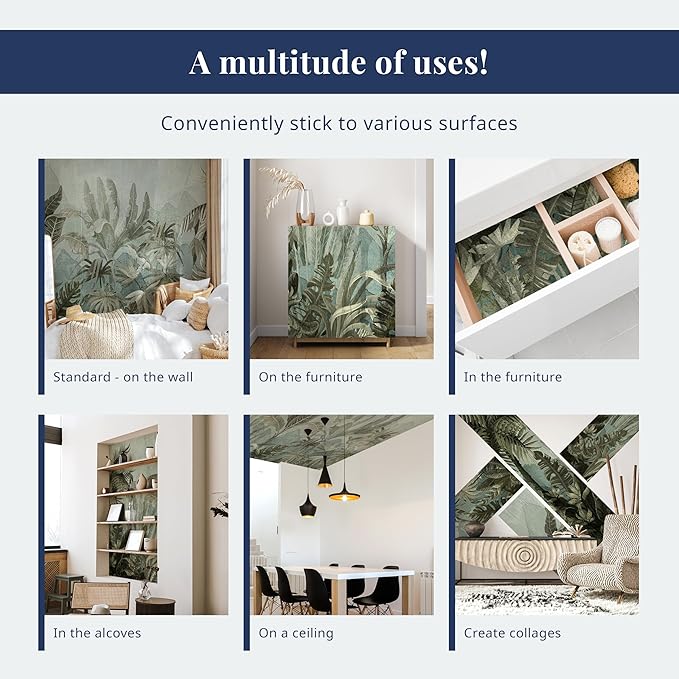 artgeist Wall Mural 3D Effect 154"x101" XXL Peel and Stick Self-Adhesive Wallpaper Removable Large Sticker Foil Wall Decor Print Picture Image Design - Dinosaurs City g-B-0085-a-a