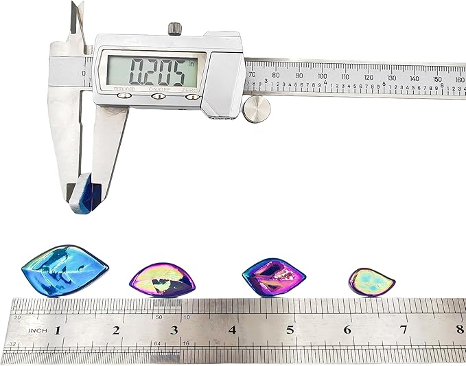 500g/1.1lb Leaf-Shaped Ceramic Mosaic Tiles,Ceramic Mosaic Pieces for Crafts,Mosaic Tiles for Home Decoration or DIY Crafts,Mosaic Making Supplies. (Iridescent Royal Blue)