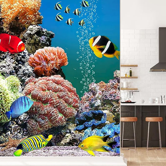 wall26 Wall Murals The Beautiful Undersea World Removable Self-Adhesive Large Wallpaper - 132x96 inches