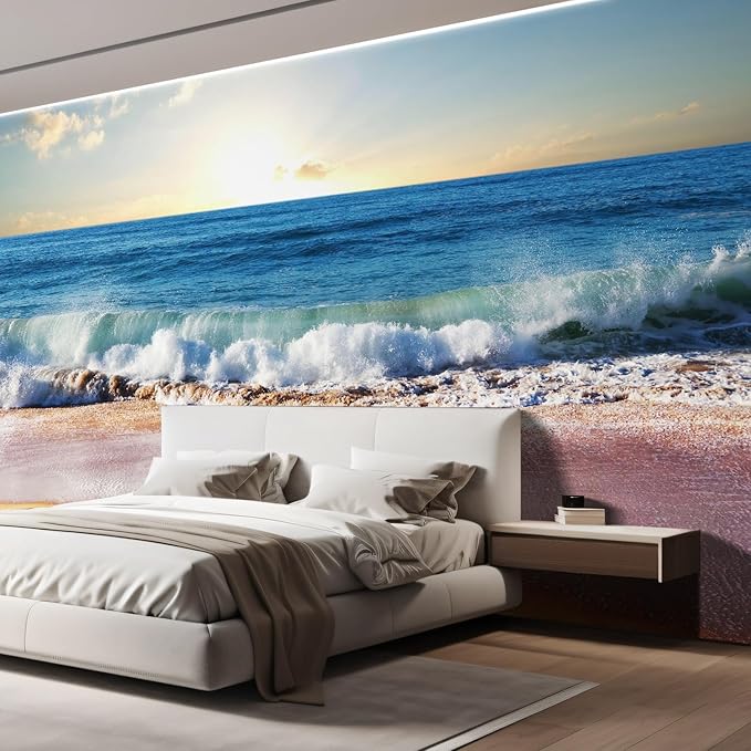 wall26 Wall Sticker/Wall Mural The United States of America Flag Painted on a Brick Walln, Not Peel and Stick, Non-Woven Wallpaper Decorative for Bedroom, Living Room, Office - 120x144 inches