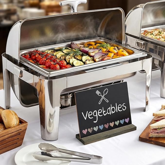 30 Pcs Mini Chalkboard Signs Tabletop with Stand 5 x 6 Inch Wooden Chalkboard Sign Vintage Chalk Board Sign Decorative Centerpieces for Food Signs Table Numbers Message Boards Party Supplies