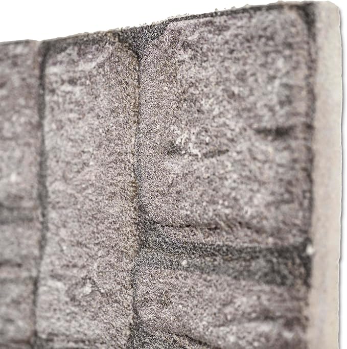 3D Faux Brick Wall Panels (9-Pack) - Easy DIY Install with Adhesive - Lightweight Styrofoam Stone Cladding for Interior & Exterior Limestone - 40"x20"