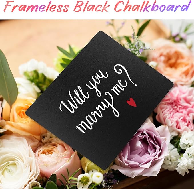 10 Pcs 12 x 9.5 Inch Frameless Chalkboard, Small Chalk Board Signs for Tables, Little Chalkboard Signs, Mini Blackboard for Restaurant Menu Classroom Home Office Decor