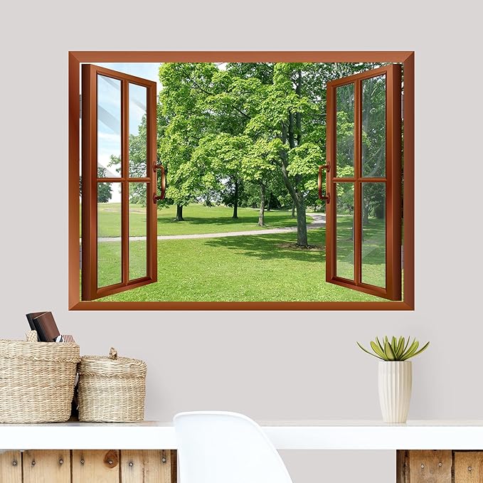 wall26 Green Trees Removable Wall Sticker/Wall Mural - 36 inchx48 inch