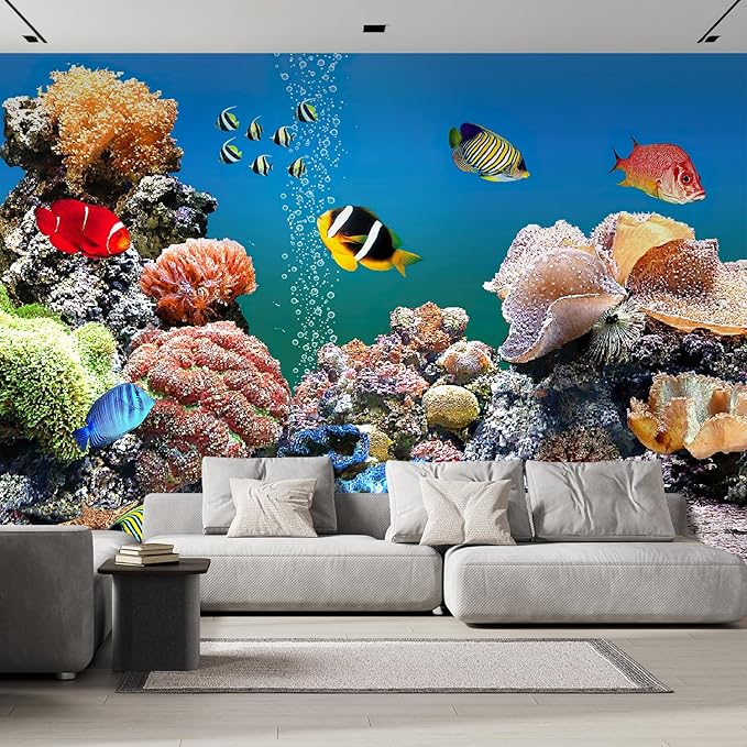 wall26 Wall Murals The Beautiful Undersea World Removable Self-Adhesive Large Wallpaper - 100x144 inches