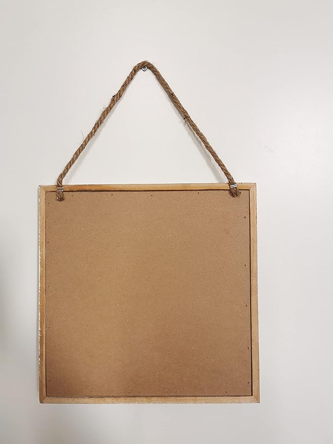 16''x12'' Wood Framed Chalkboard for Wall Home Decorative Chalk Board for Shool,Office,Wedding and Menu. (Brown, 11''x11'')