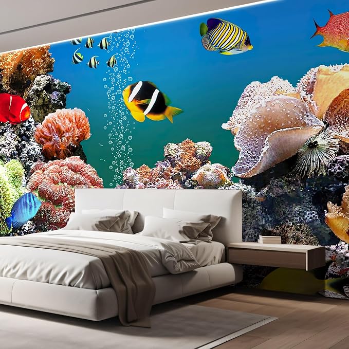 wall26 Wall Murals The Beautiful Undersea World Removable Self-Adhesive Large Wallpaper - 100x144 inches
