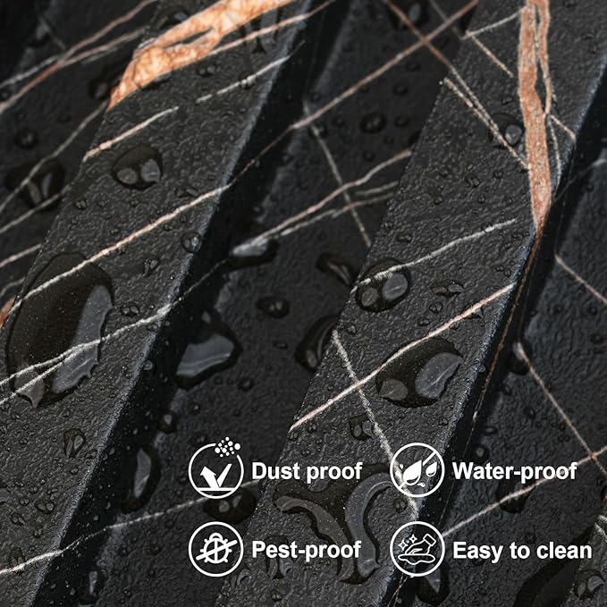 8-Pack WPC Slat Wall Panels, 96 x 6.6 in Decorative Acoustic Slats 3D Wall Panels, Water-Proof and Easy Installation, Granite