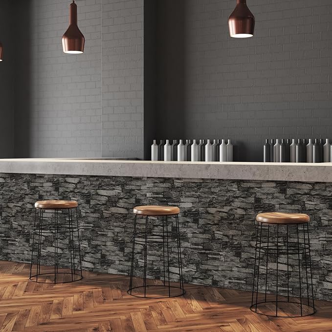 10PCS 3D Wall Panels Peel and Stick Foam, Self-Adhesive Decorative 3D Brick Wallpaper Wall Covering, Faux Stone Wall Panel Foam Brick for Living Room, Kitchen, Bathroom