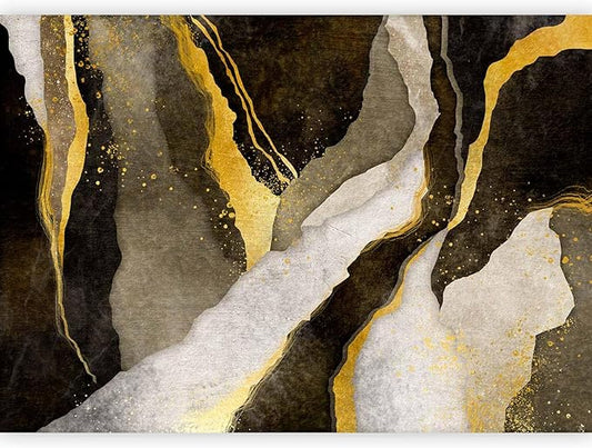 artgeist Wall Mural Abstract 154x110 in - Peel and Stick Self-Adhesive Wallpaper Removable Large Sticker Foil Wall Decor Print Picture Design Marble Like Painted a-A-10203-a-b