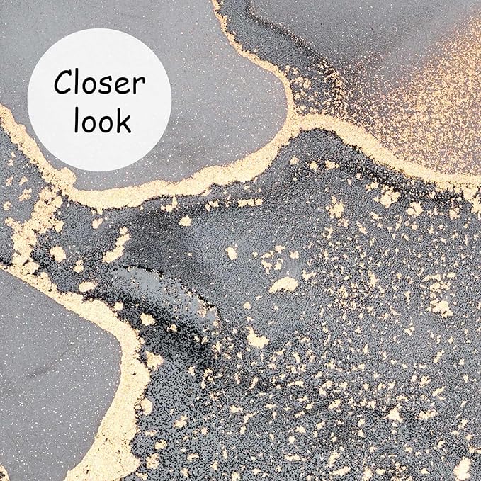 AFZEVEB-Gray and Gold Marble Wallpaper Wall murals for Bedroom 136"x96"(Not Peel and Stick)