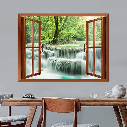 wall26 Waterfall in Thailand Removable Wall Sticker/Wall Mural - 36 inchx48 inch