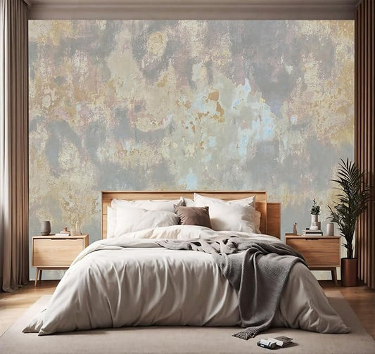 YIHWM -Retro Backdrop Living Room Large Fabric Wallpaper Bedroom Bathroom Wall Mural- 91"x65"（ not Peel and Stick）