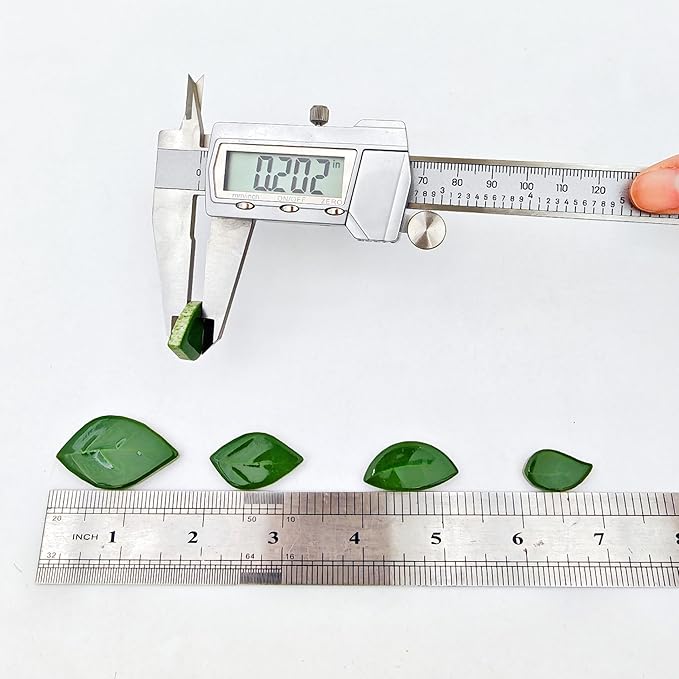 500g/1.1lb Leaf-Shaped Ceramic Mosaic Tiles,Ceramic Mosaic Pieces for Crafts,Mosaic Tiles for Home Decoration or DIY Crafts,Mosaic Making Supplies. (Dark Green)