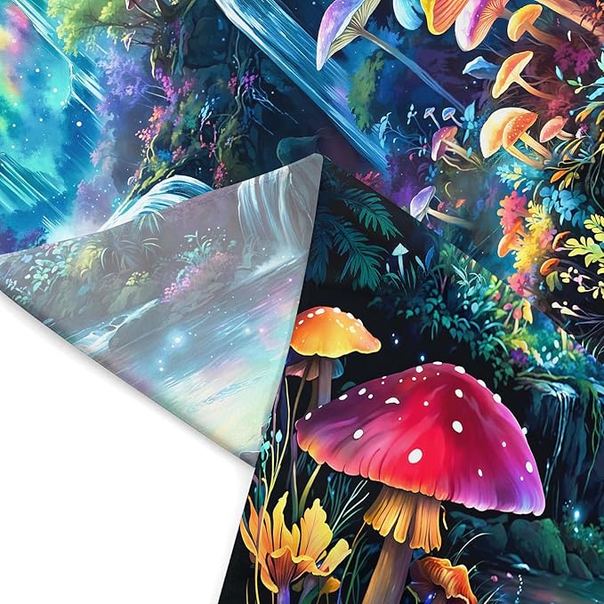 Zussun Hippie Sun Tapestry Boho Vintage Sunrise Nature Tree Lake Wall Tapestry for Bedroom Aesthetic Colorful Landscape Large Tapestries Wall Hanging for Dorm Living Room Decor 80 x 60 Inch