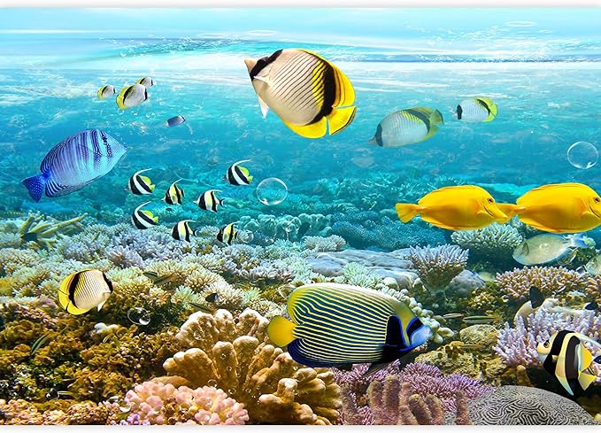 wall26 Wall Mural The Beautiful Undersea World Removable Self-Adhesive Large Wallpaper - 100x144 inches