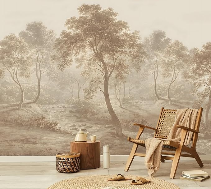 YQWDMX - Peel and Stick Vintage Forest Wallpaper Tropical Jungle murals for Bedroom ZY10 S