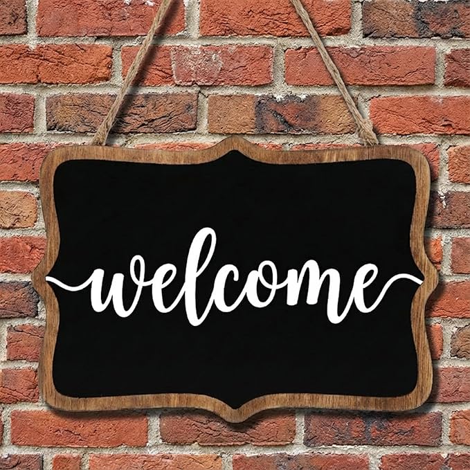 20 PCS Mini Chalkboard Signs, Reusable Hanging Chalkboard Sign, Wooden Double-Sided Blackboard with Hanging String, Small Chalk Board Sign for Wedding Birthday Parties, Party Buffet Food Name Tags