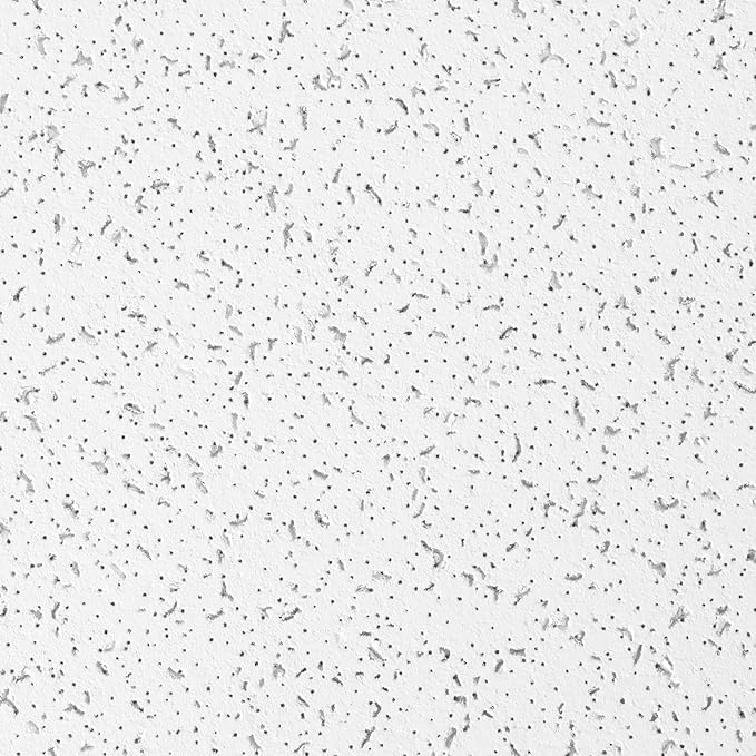 Armstrong Ceiling Tiles; 2x2 Ceiling Tiles - 16 pc White; Acoustic Ceilings for Suspended Grid; Random Textured 935